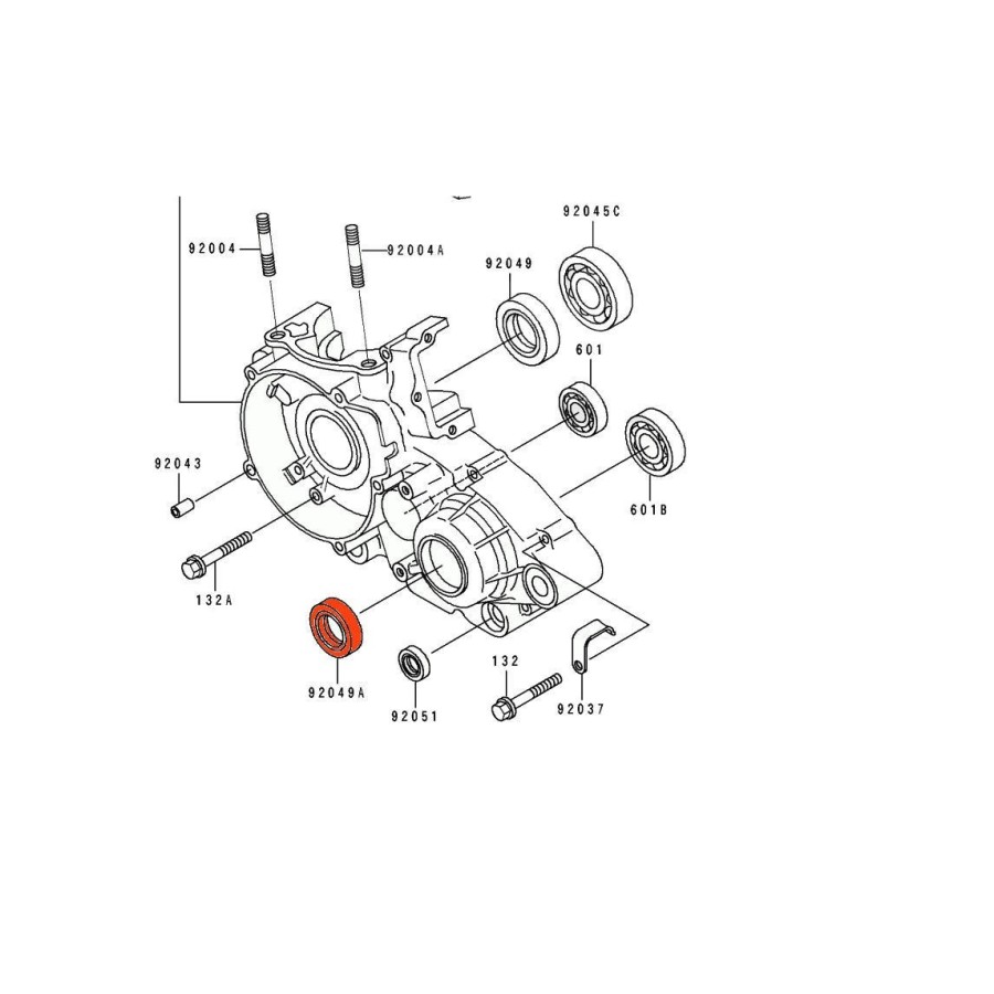 Moteur - Joint a levre - 92049-1301 -  91302-491-301