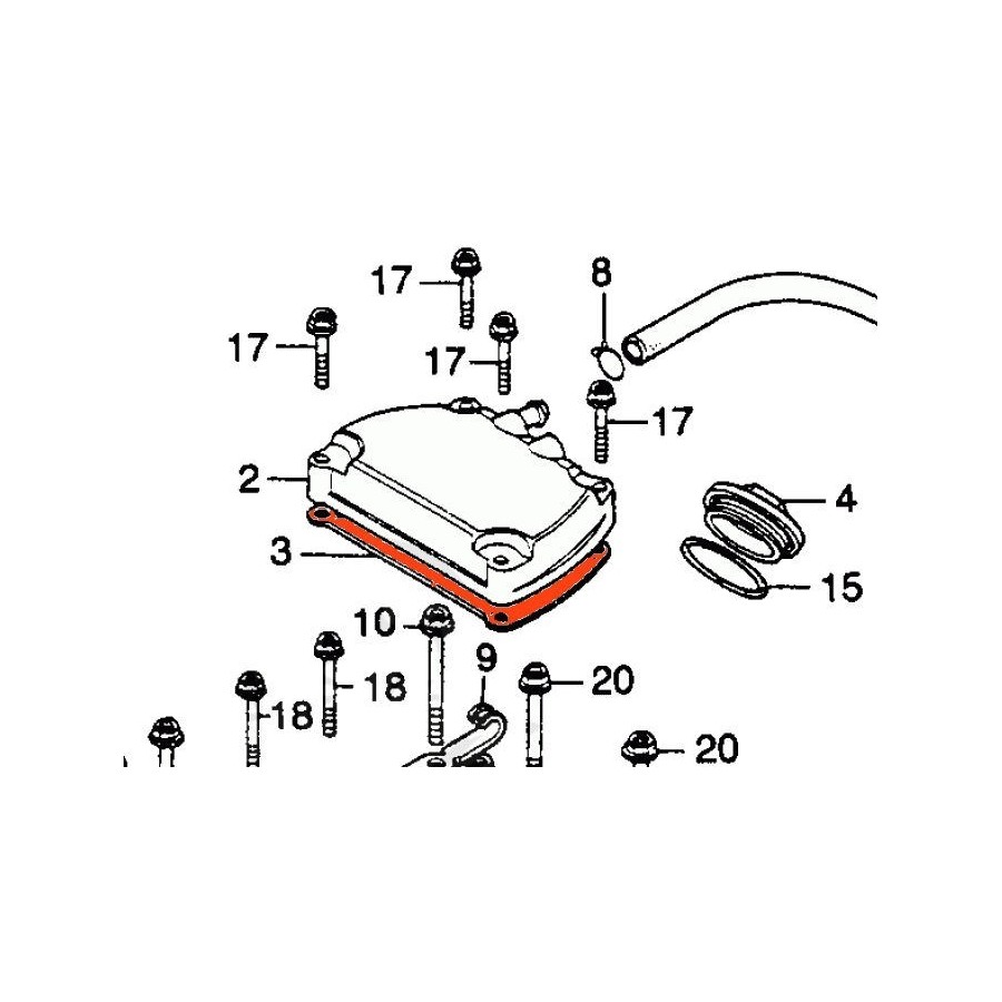 Moteur - Joint carter sup. - CB360 G / CJ360T 12329-369-000