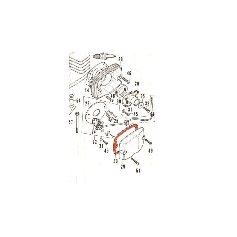 Moteur - Joint de carter - Allumage - CB200 30391-354-000