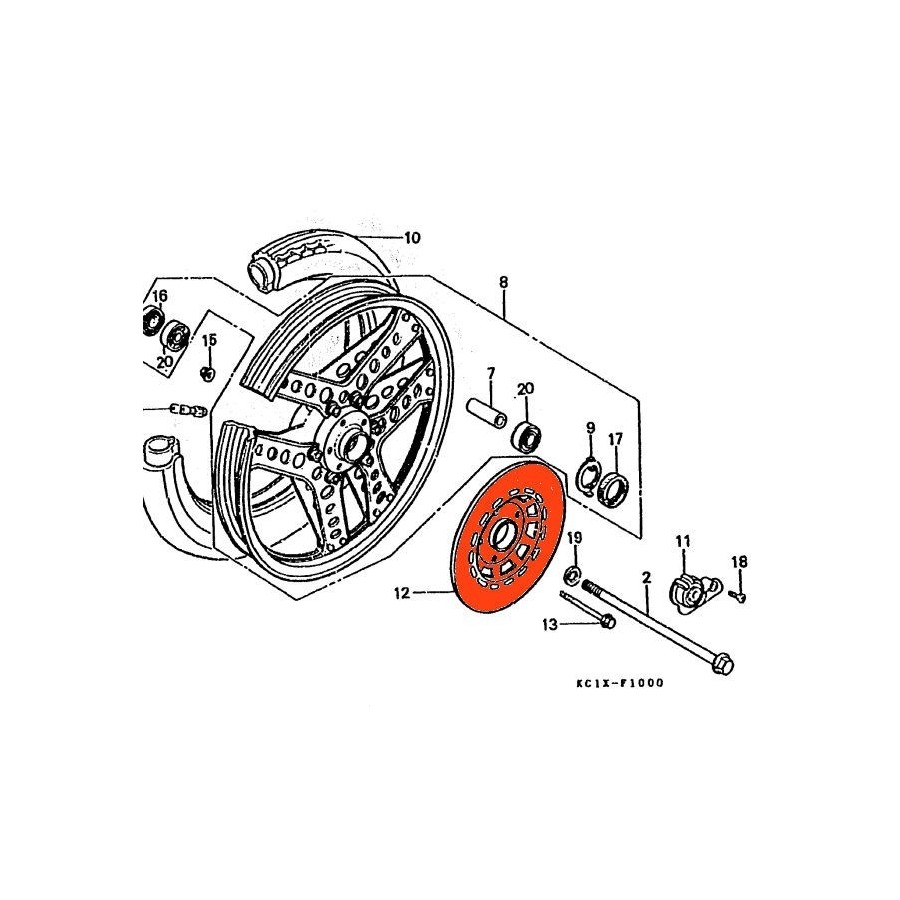 Frein - Disque - CB125 Td 45521-MA1-770