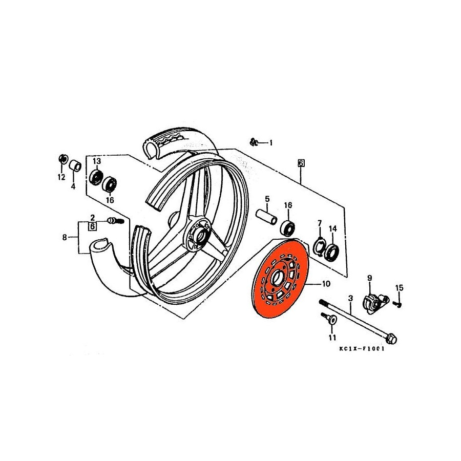 Frein - Disque - CB125 Td 45521-KC1-730