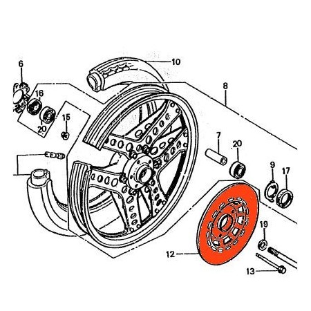 Frein - Disque - CB125 Tdj -  45251-KC1-730