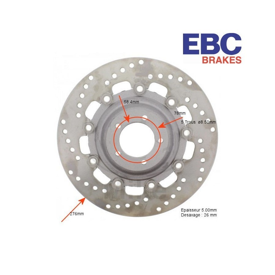 Frein - Disque - EBC - Avant Droit - 45251-1036-R