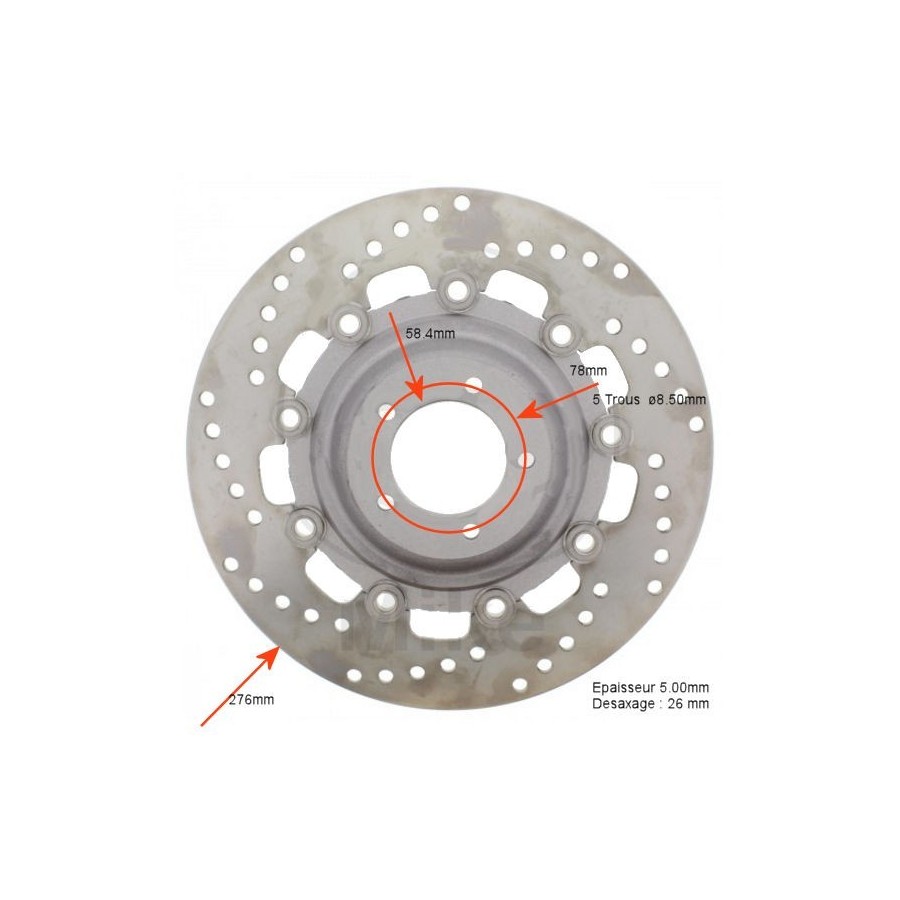 Frein - Disque - EBC - Avant Gauche 45251-1036-L