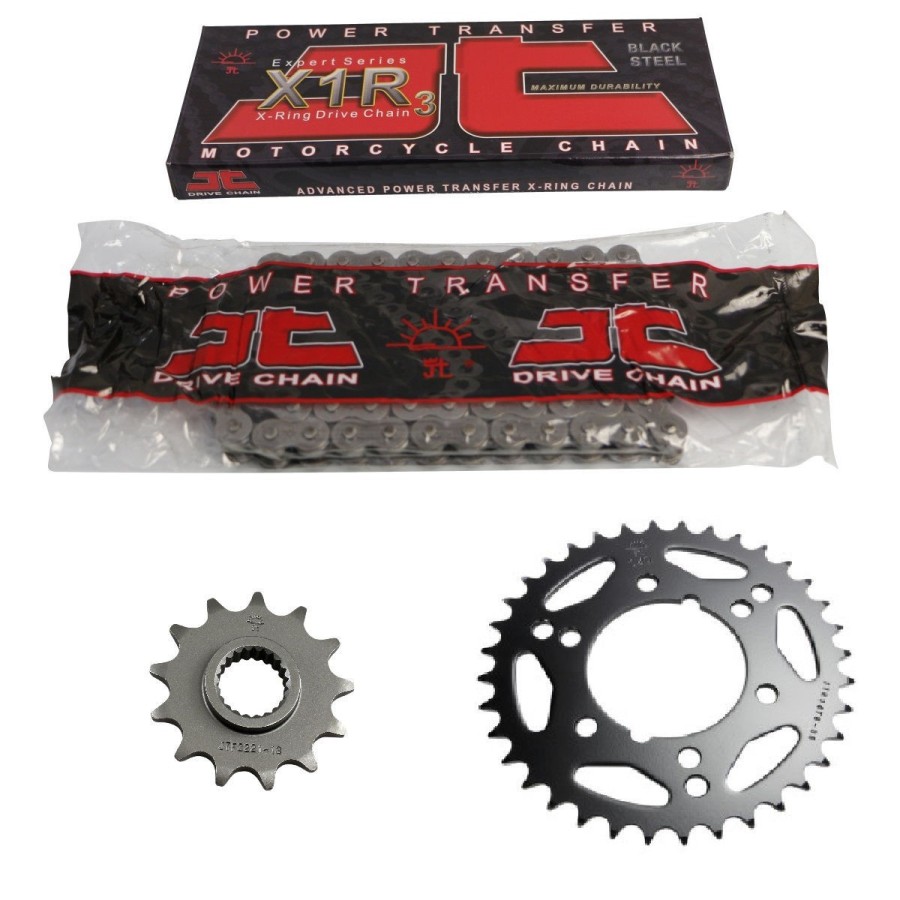 Transmission - Kit chaine - JT - HDR-428-118-15-43 (noir) - CB125K5...