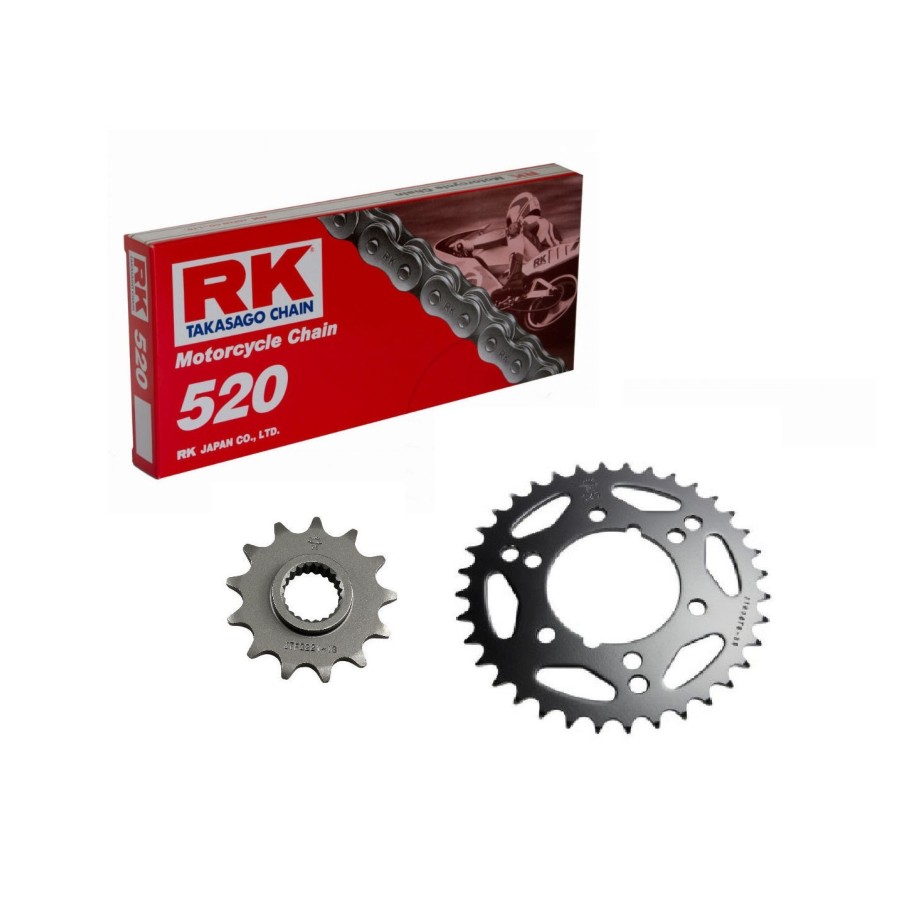 Transmission - Kit Chaine - RK - 520-102-38-14 - Noir - Ouvert 3652...