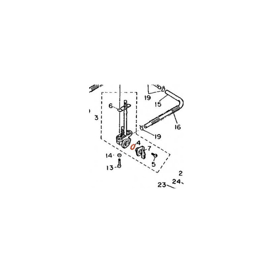 Robinet - joint de rotation robinet - 3AJ-24534-01 - XT600z - .... ...