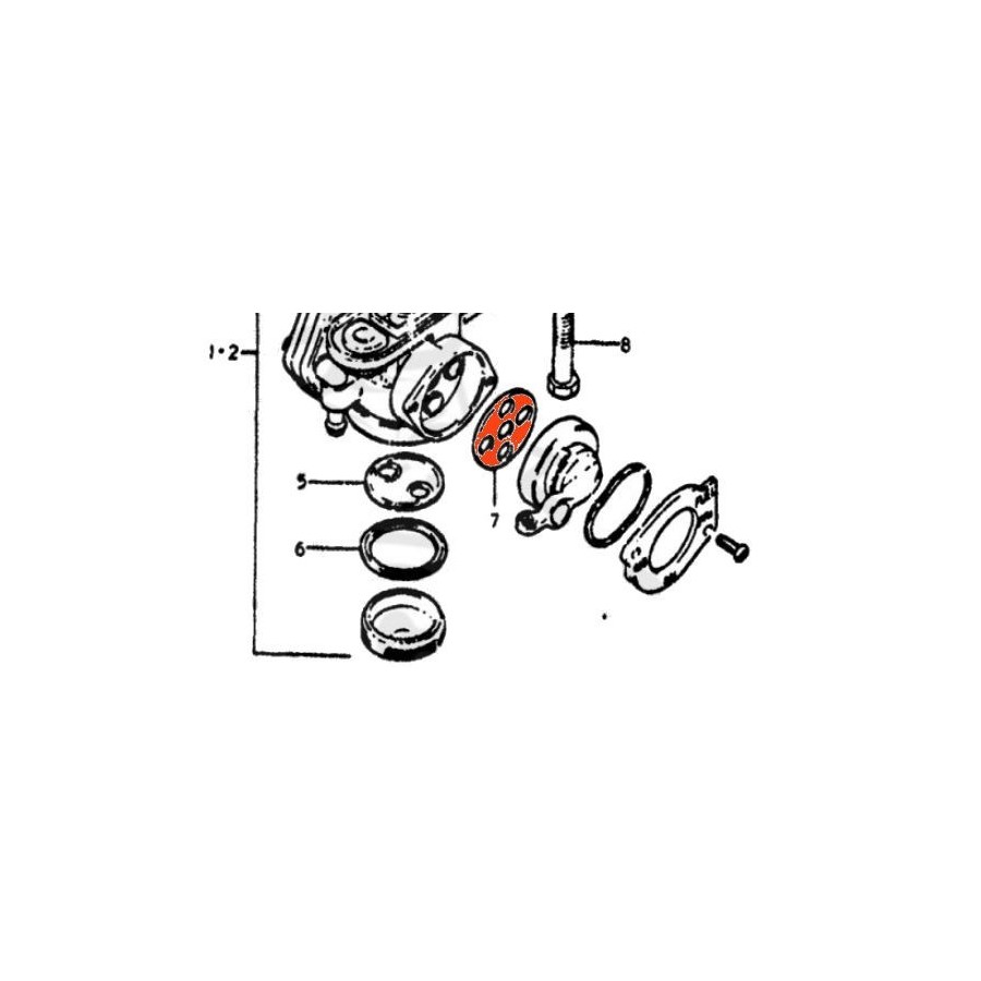 Robinet essence - joint de robinet - ø 29mm - GT380 - ... - GS550 -...