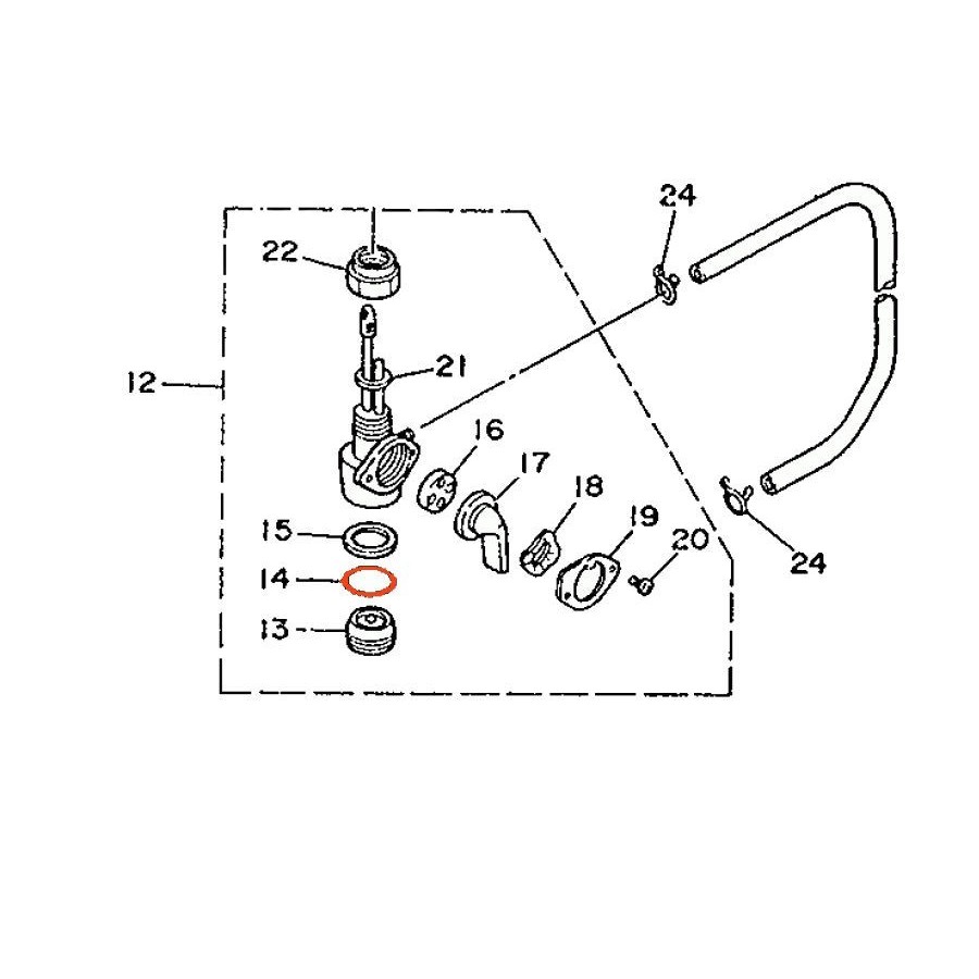 Robinet - Joint - 132-24522-00 / 498-24522-00 16955-453-110