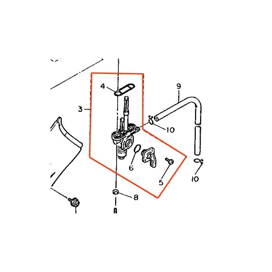 Robinet - 2KF-24500-00 - XT600 16955-245-340