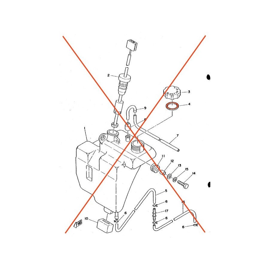 Reservoir - Huile - Joint de Bouchon - 296-21772-00 17250-21772-00