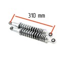 Amortisseur - 310mm - Chrome - Oeillet ø12 - Oeillet ø10 99890-890-106