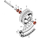 Roue - Avant - Roulement + joint - CB125T...XL125....CM200T .... 00...