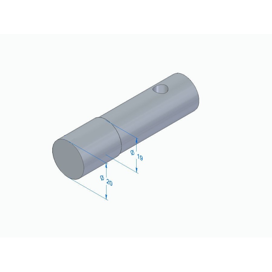 Bequille - roue avant - JMP - Adaptateur de fourche - 20 mm 99701-2...