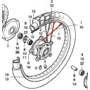 Roue Avant - Rayon - (N°1) - XL650V - (1997-. 06440-MAW-760