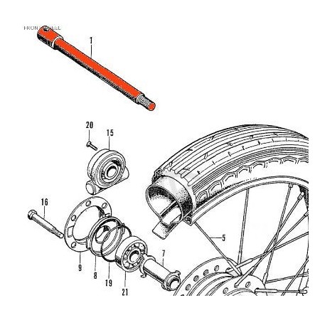 Roue Avant - Axe  44301-425-870