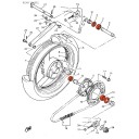 Roue - Arriere - Roulement + joint - FZR1000-...-XJR1300-...-... 00...