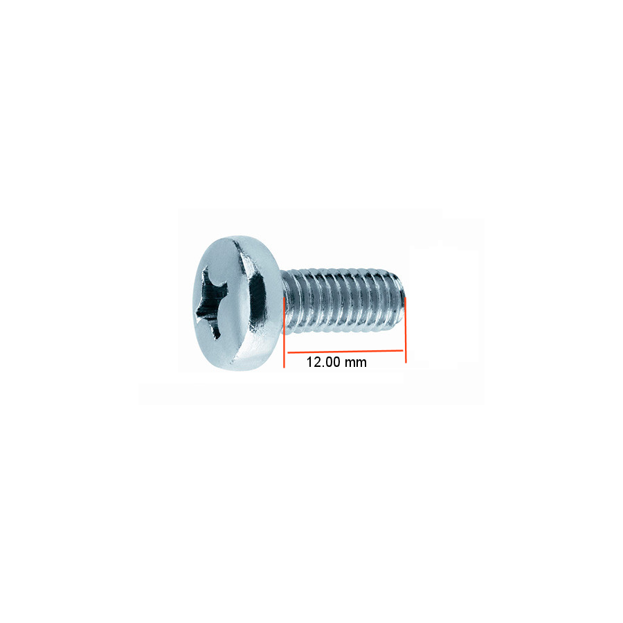 Vis - Acier - M5 x12 mm - cruciform - Bombée - (x10) 93500-050-120