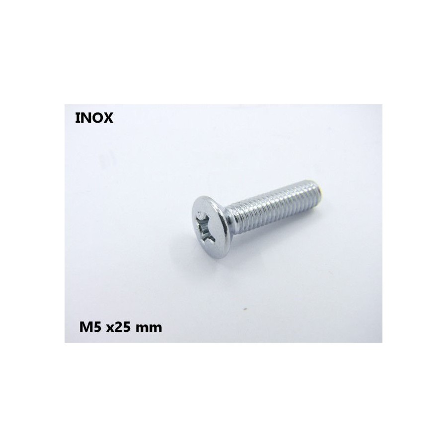 Vis INOX - Cruciforme PZ - Tete Bombée - (x1) - M5 x25mm  93700-050...