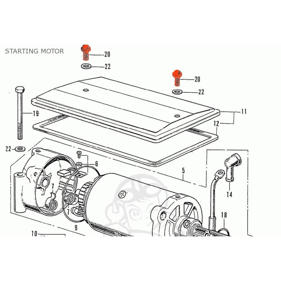 Vis Mecanique - M6 x8 - Hexa - Couvercle Demarreur - (x1) 92000-060...