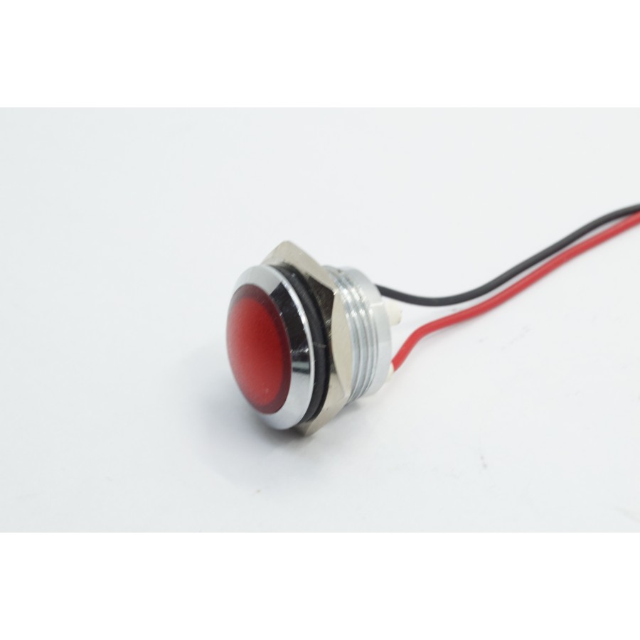 Voyant - Led - 12v - ø 16mm - Rouge - a visser 00007-058-161