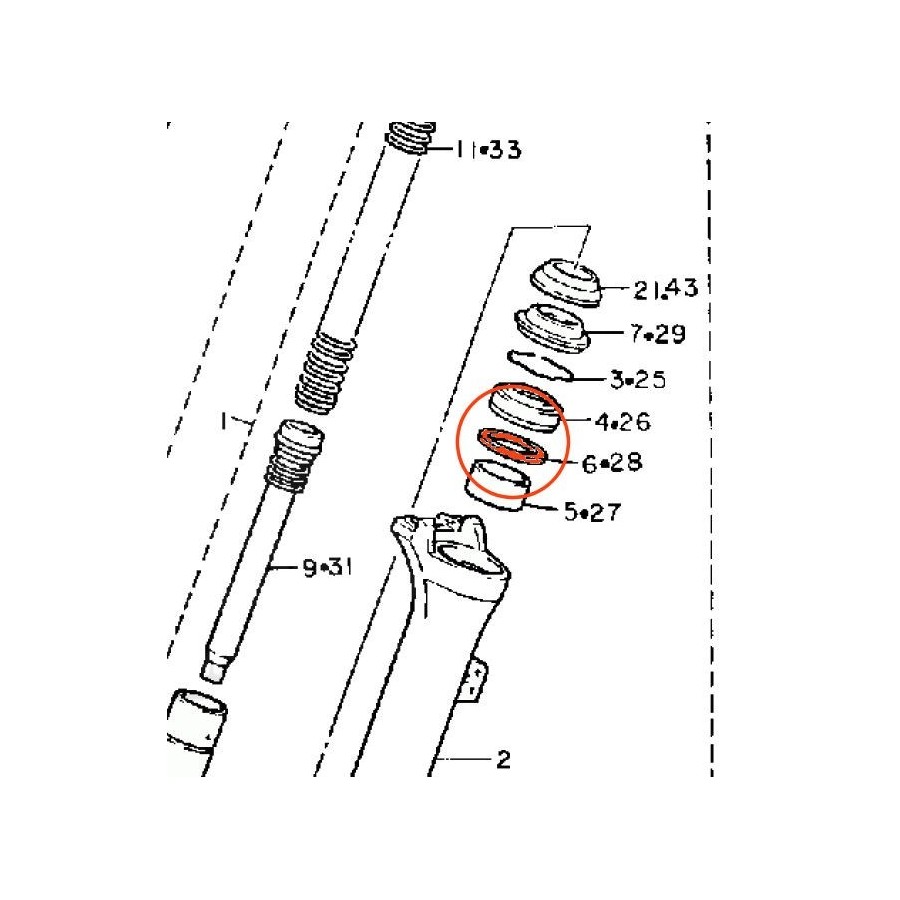 Fourche - Rondelle - 4V2-23146-L0 18292-314-620