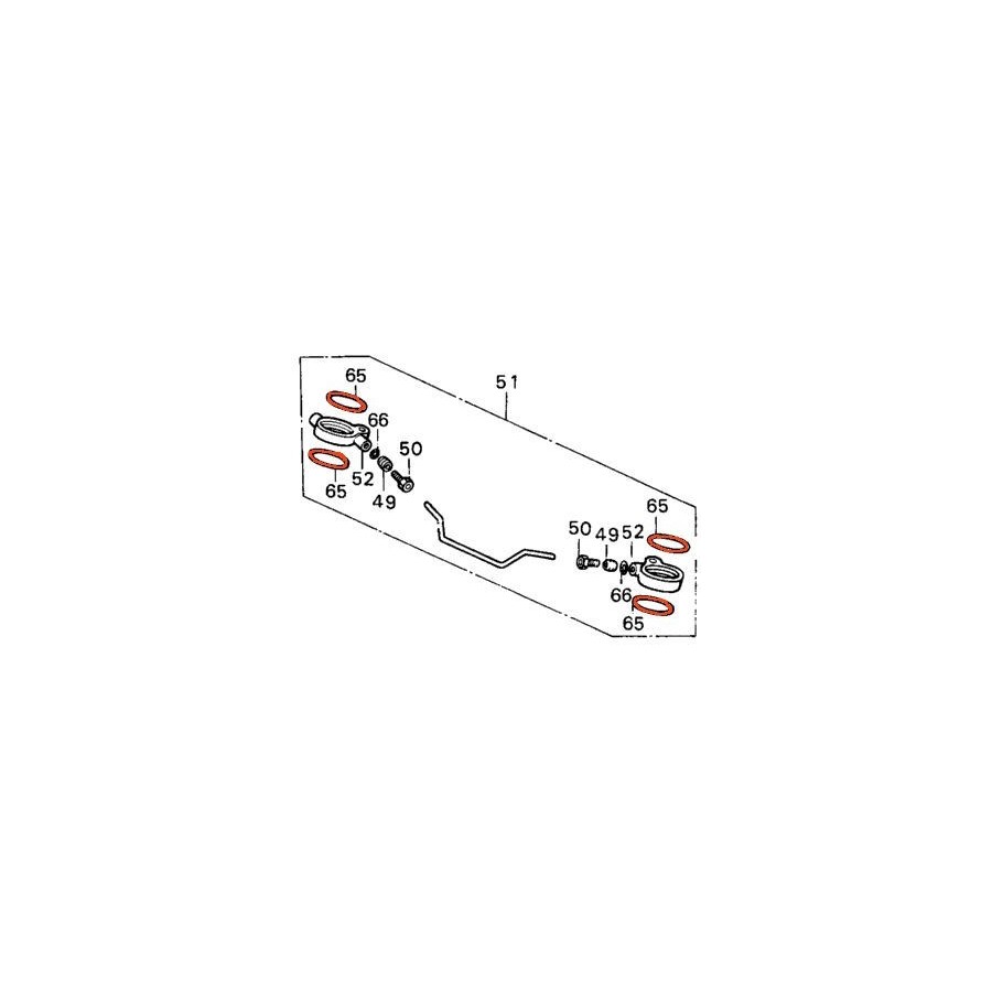 Fourche - joint torique - (x1) - ø 38.50 x2.00 - 91351-GR1-000