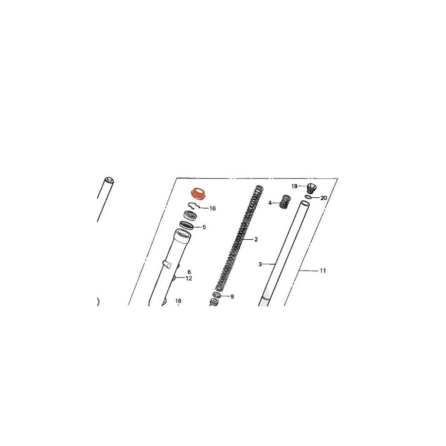 Fourche - Cache Poussiere - (x1) - ø31x43 mm 91254-GAA-003