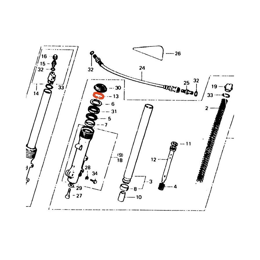 Fourche - Circlips interieur ø 51.5 51447-469-003