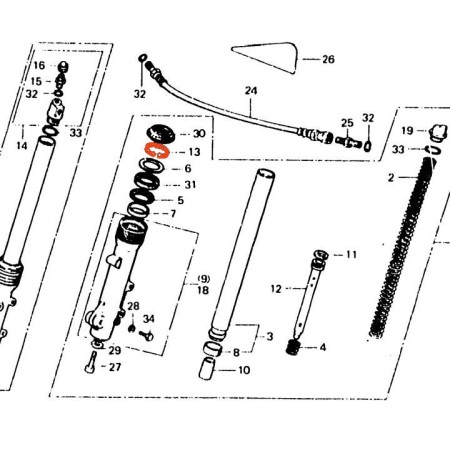 Fourche - Circlips interieur ø 51.5 51447-469-003