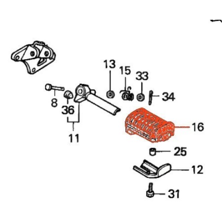 Cale Pied - Caoutchouc - (x1) - CA125 - ... - .... 50661-KR3-000