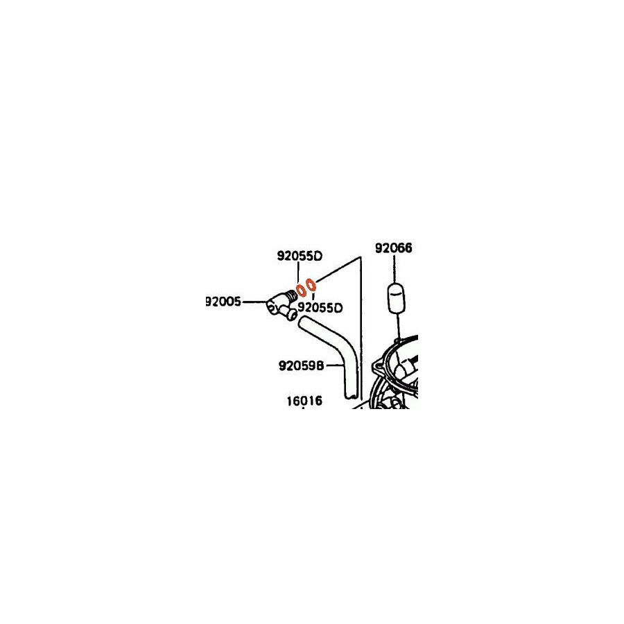 Carburateur - joint de Coude (x1) - 92055-1246 01168-010-246