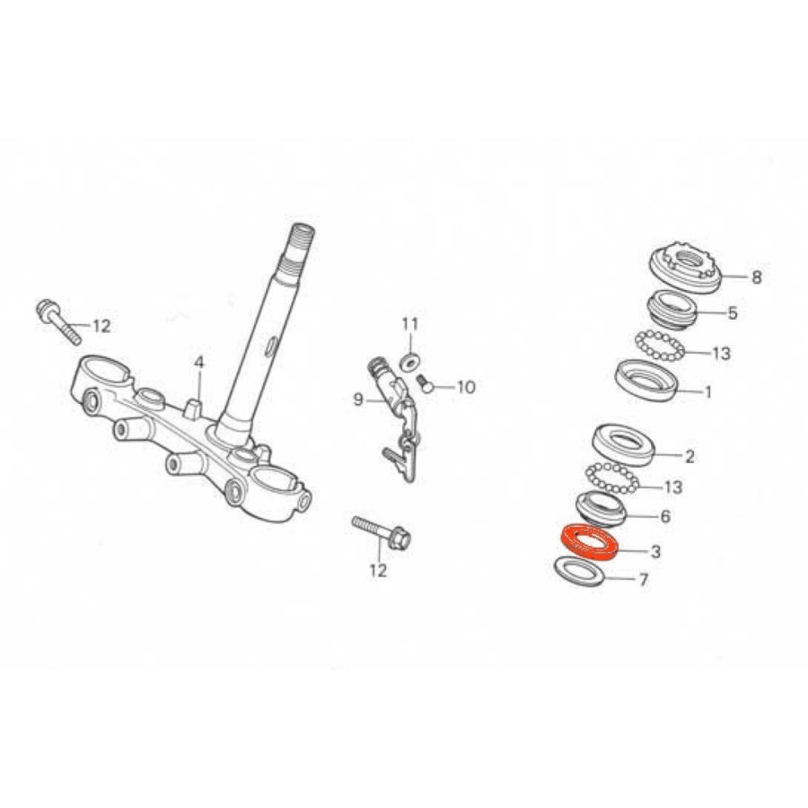 Fourche - Direction - Joint plat  53214-K0T-000