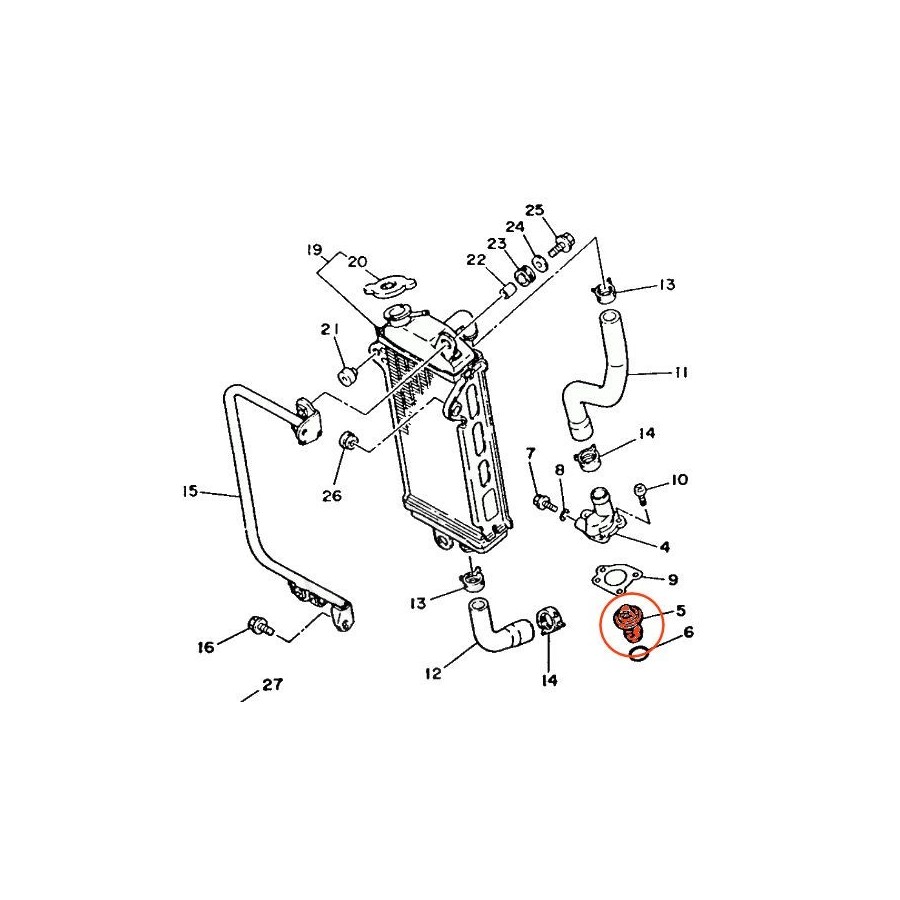 Moteur - Calorstat - 34X-12411-00 - DT125LC - RD125LC - TDR125 - TZ...