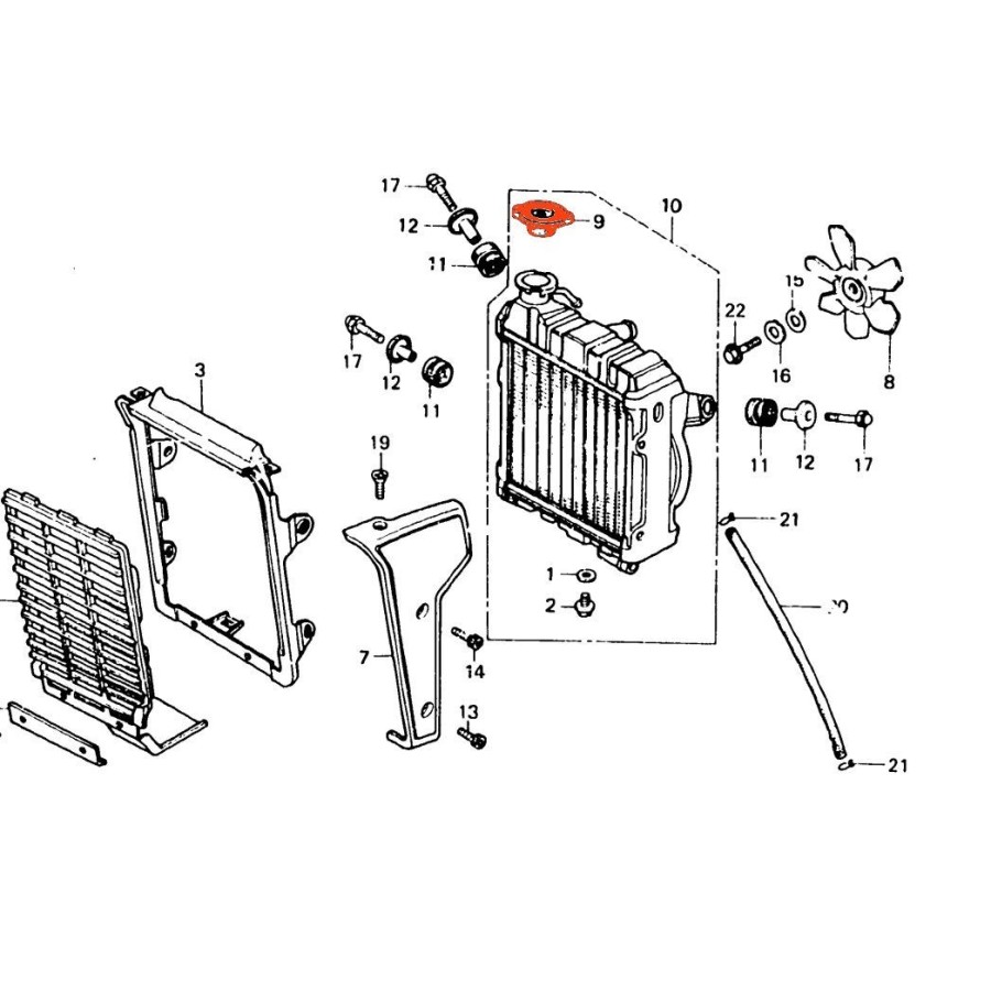 Radiateur - bouchon de securité - CX500- CX650 - .... - Pression 0....