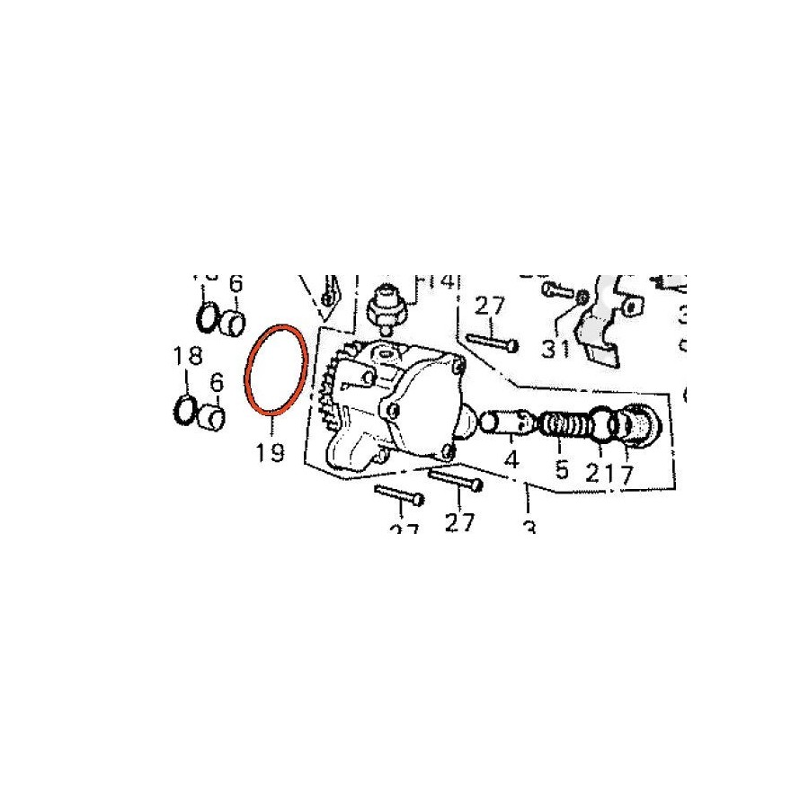 Moteur - Pompe a huile - Joint - 47x53x3mm 91302-250-010