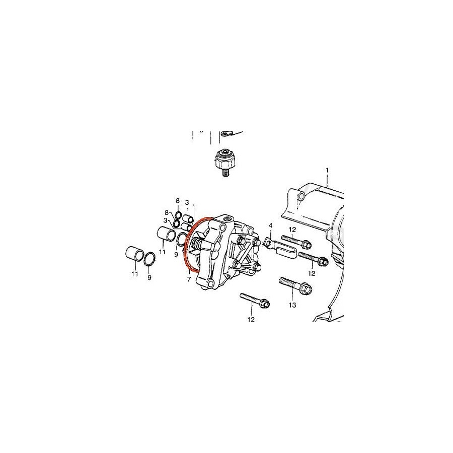 Moteur - Pompe a huile - Joint torique - ø 63.00 x2.50 mm 41123-516...