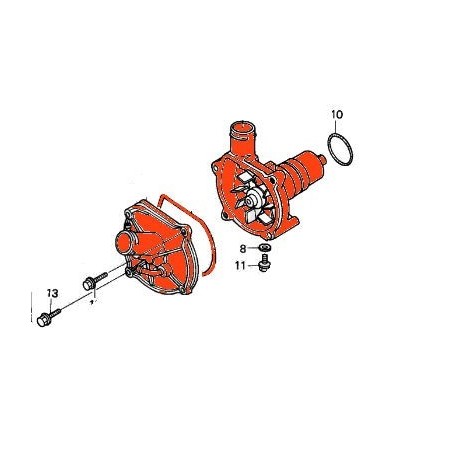 Moteur - Pompe a eau - complete - GL1500 19200-MY4-020