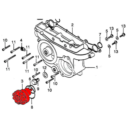 Pompe a Eau - Turbine - GL1000 - GL1100 - GL1200 19200-MG9-681