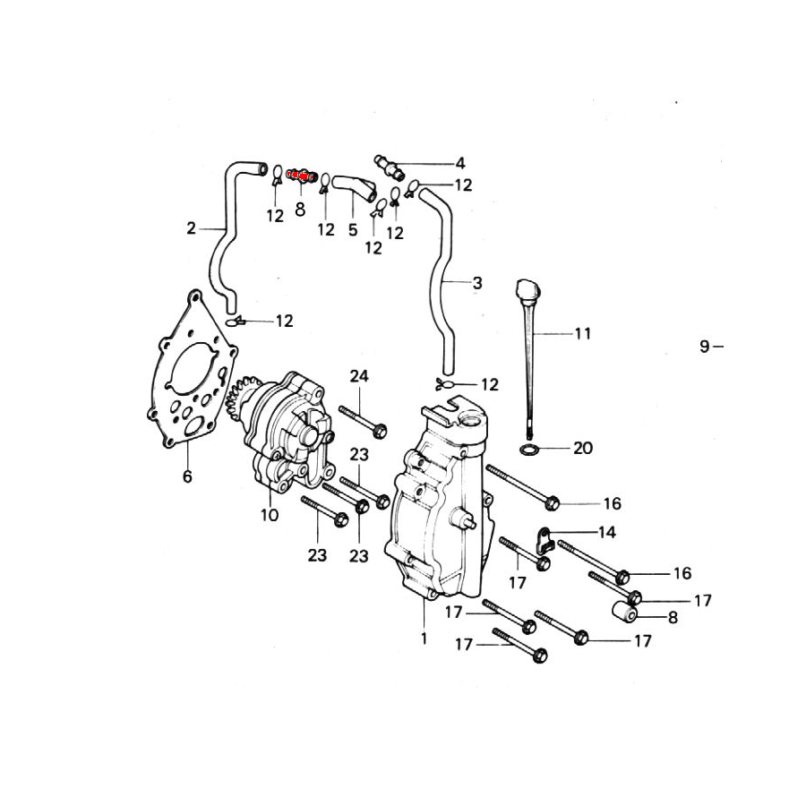 Durite d'huile - Entretoise de connexion  11357-425-000