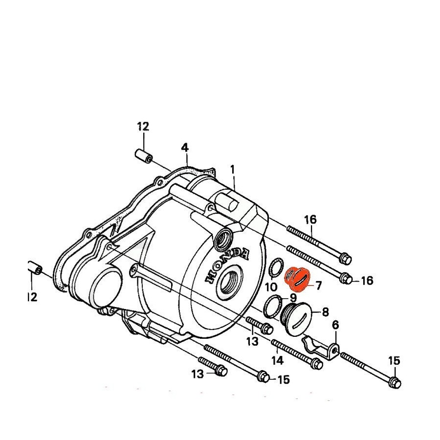 Moteur - Bouchon fileté - M30 -  90087-471-000