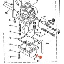 Carburateur - Vis de purge de Cuve - AT3 - DT125 - RD125 - RD200 - ...