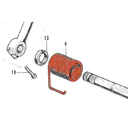 Kick - Ressort de rappel - CB125K5...... 28261-235-000