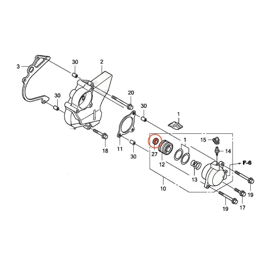 Embrayage - Joint de recepteur - 8x18x5mm - 91209-MB0-003 - CB1000R...