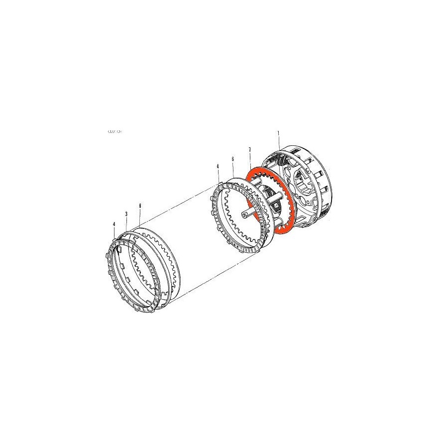 Embrayage - Disque lisse - compensé - N'est plus disponible 22350-3...