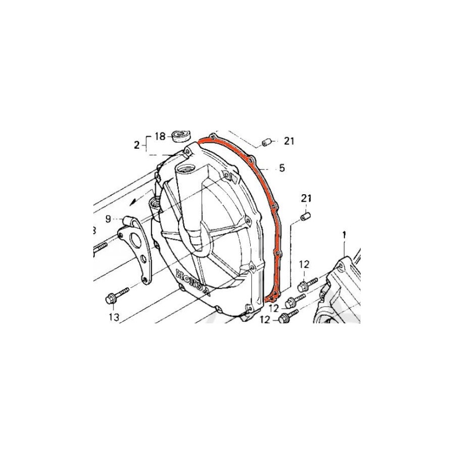 Embrayage - Joint de carter - 11393-MV9-000 - CB600, CB900, CBR600,...