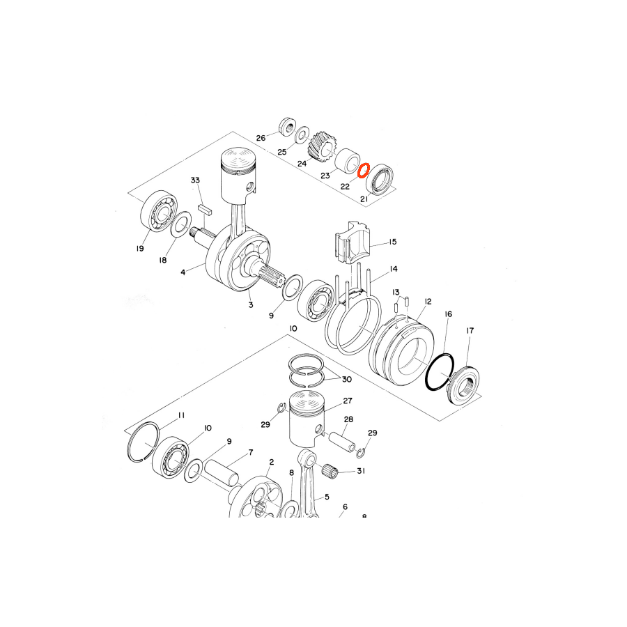 Moteur - Joint torique - 93210-18023 - RD125DX -  91201-018-023