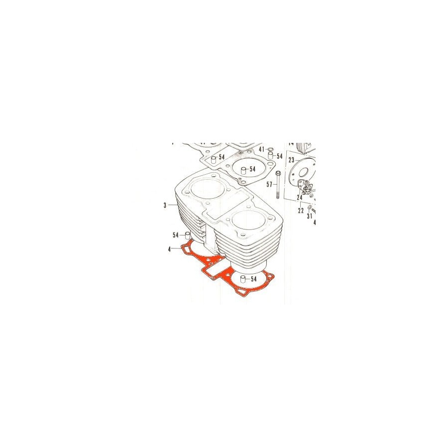 Moteur - Joint d'embase - CB200 12191-354-000