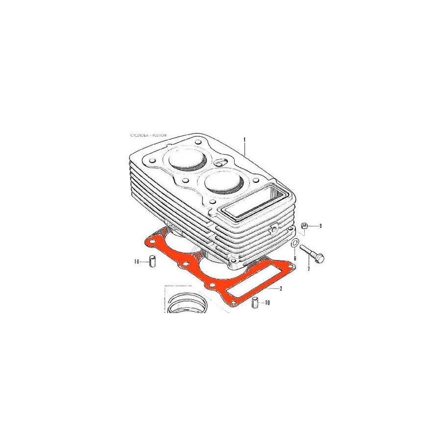 Moteur - Embase - Joint - CB125K 12191-303-010