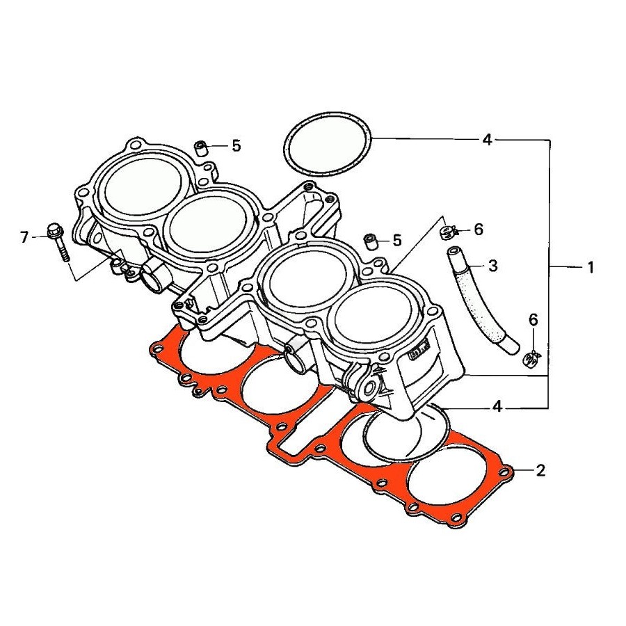 Moteur - Joint d'embase - CBR1000F 12191-MM5-000